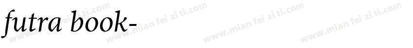 futra book字体转换